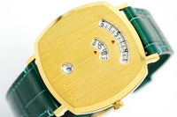 Thumbnail for Gucci Watch Grip 38mm Yellow Gold Green Alligator YGA15038 - Watches & Crystals