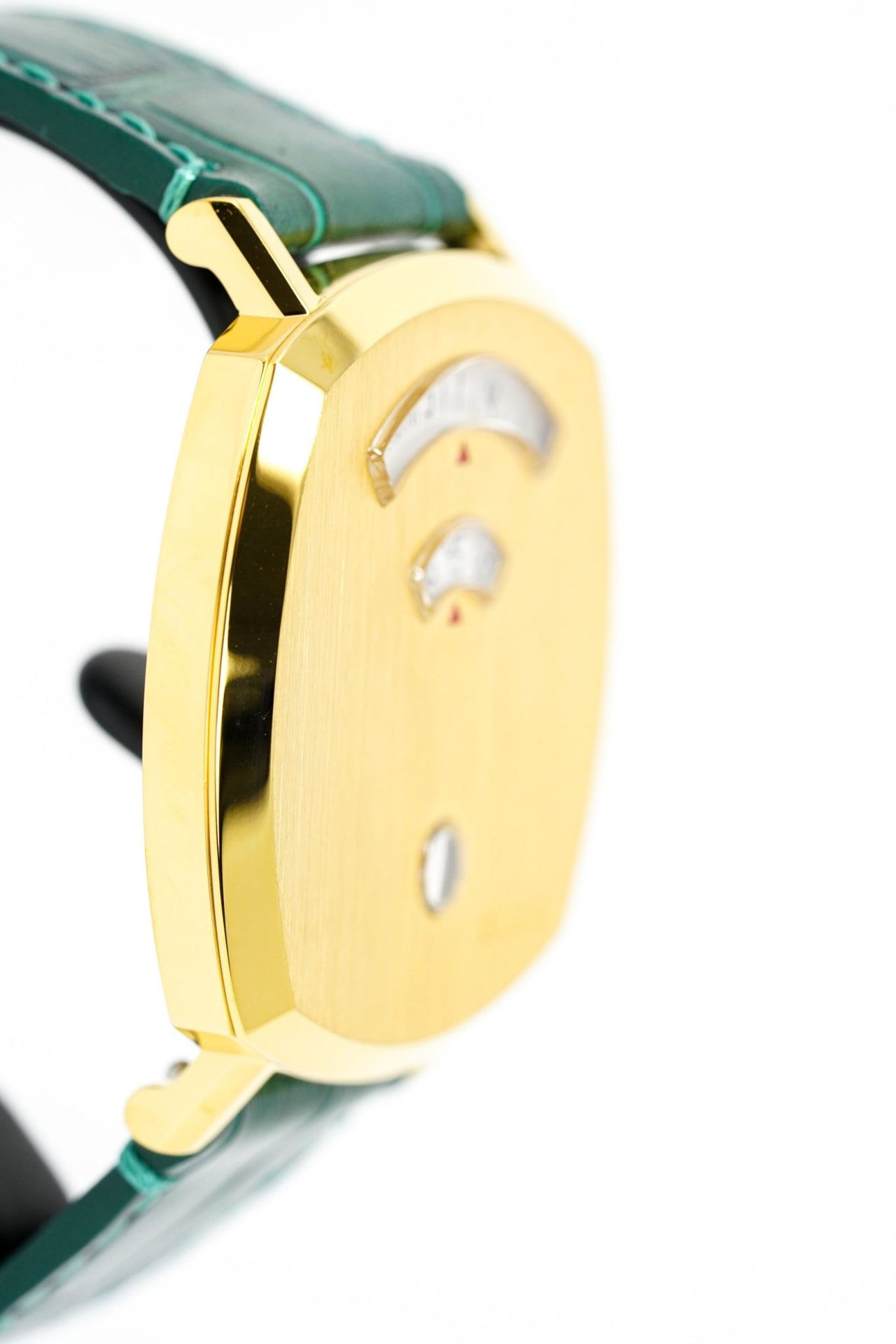 Gucci Watch Grip 38mm Yellow Gold Green Alligator YGA15038 - Watches & Crystals