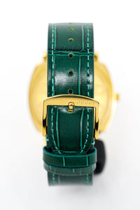 Thumbnail for Gucci Watch Grip 38mm Yellow Gold Green Alligator YGA15038 - Watches & Crystals