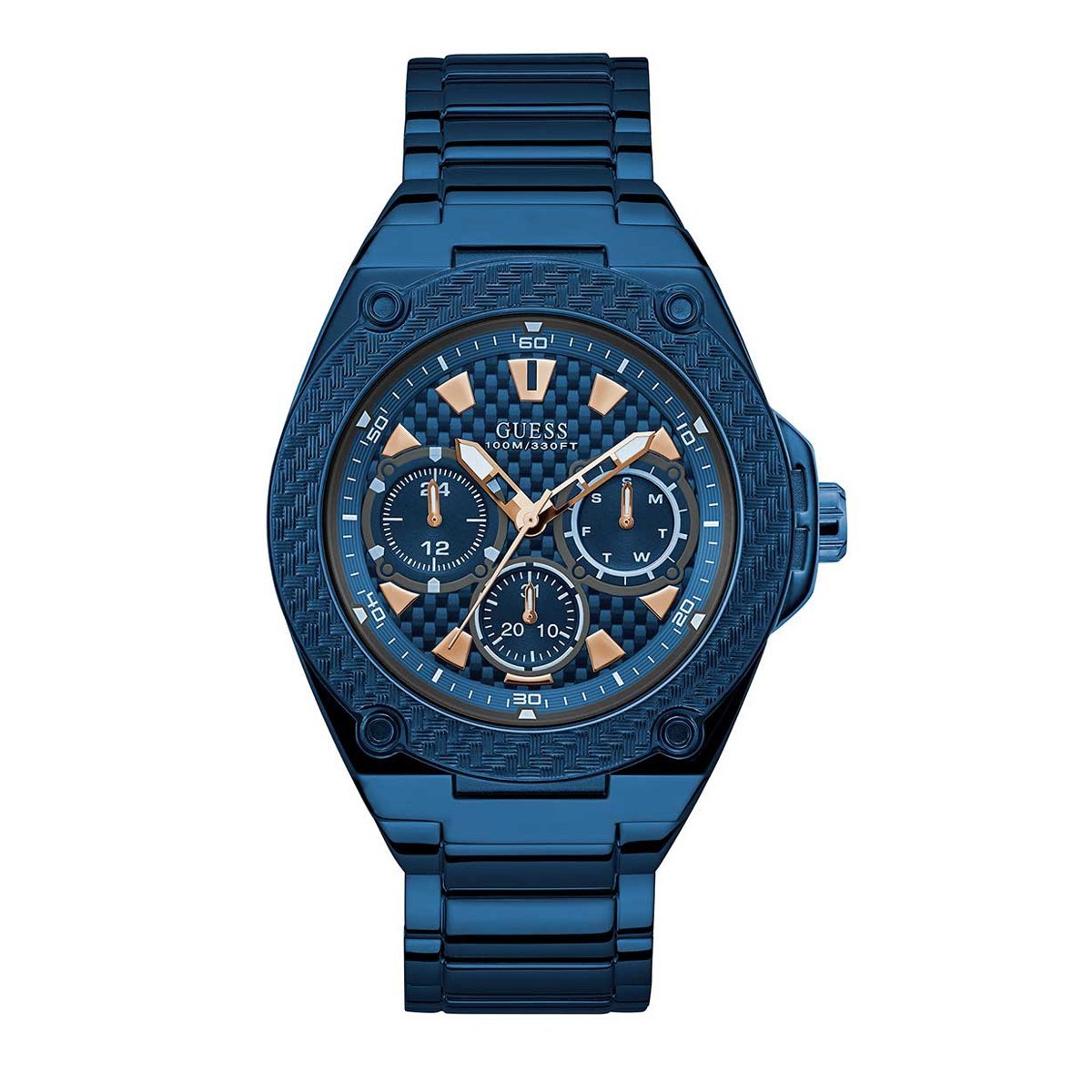 Guess Legacy Day Date Blue - Watches & Crystals