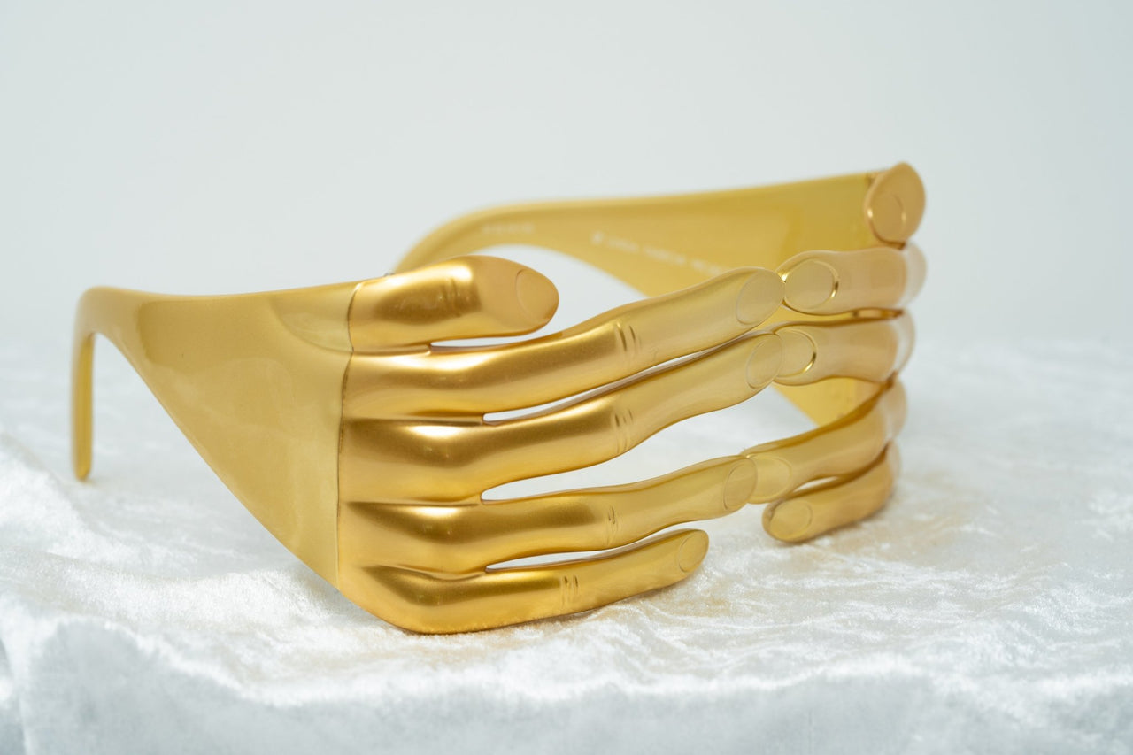 Jeremy Scott Sunglasses Metallic Gold Hands Special Edition JSHANDSC3 - Watches & Crystals