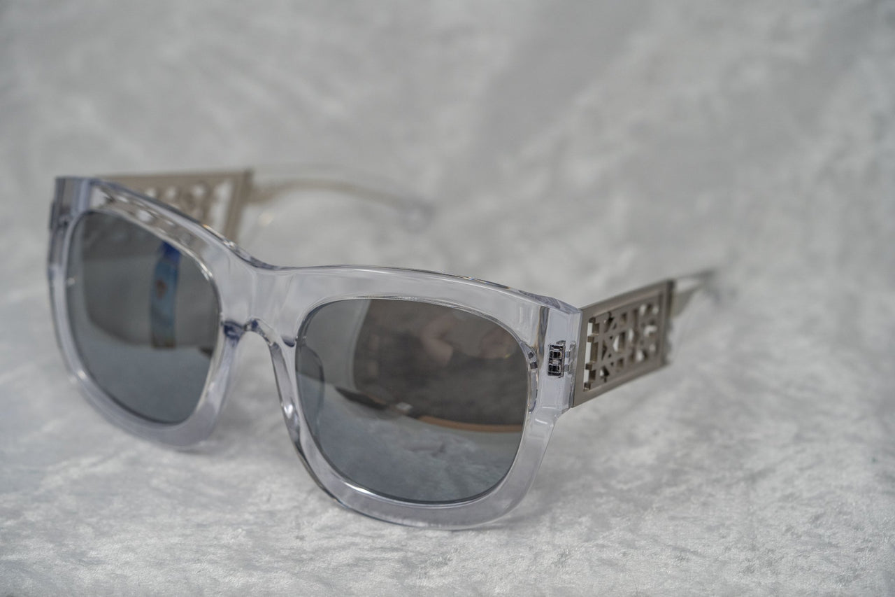 Kokon To Zai Sunglasses Oversized Clear With Silver Category 3 Mirror Lenses KTZ17C3SUN - Watches & Crystals