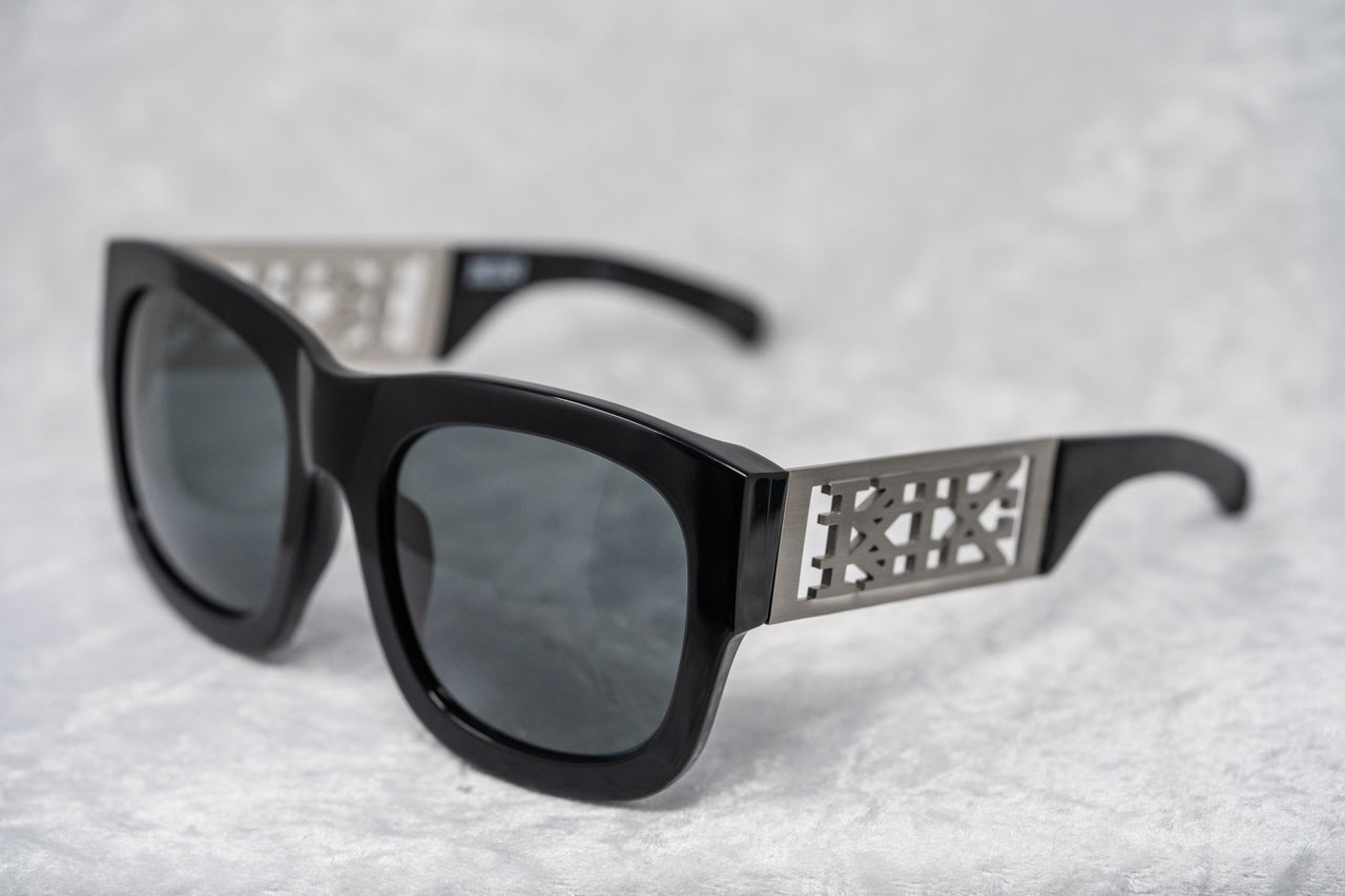 Kokon To Zai Sunglasses Oversized Glossy Black With Grey Category 3 Lenses KTZ17C1SUN - Watches & Crystals