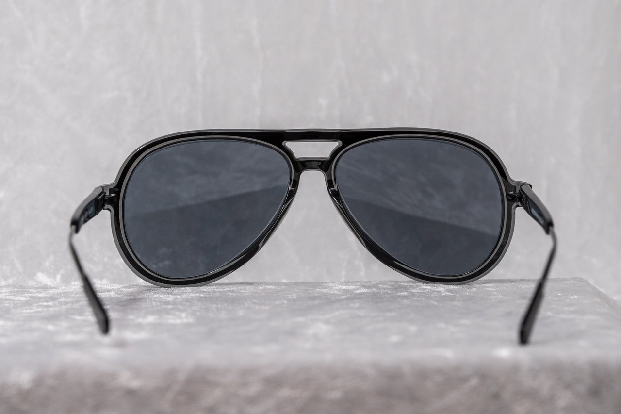 Kris Van Assche Sunglasses Black with Blue Mirror Lenses Category 3 - KVA78C5SUN - Watches & Crystals