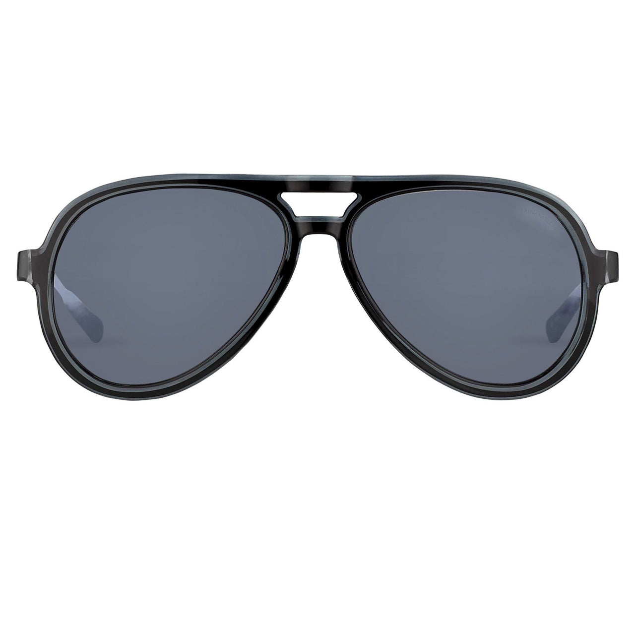 Kris Van Assche Sunglasses Black with Blue Mirror Lenses Category 3 - KVA78C5SUN - Watches & Crystals