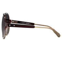 Thumbnail for Kris Van Assche Sunglasses Burgundy Clear and Brown Graduated Lenses - KVA78C2SUN - Watches & Crystals