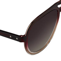 Thumbnail for Kris Van Assche Sunglasses Burgundy Clear and Brown Graduated Lenses - KVA78C2SUN - Watches & Crystals