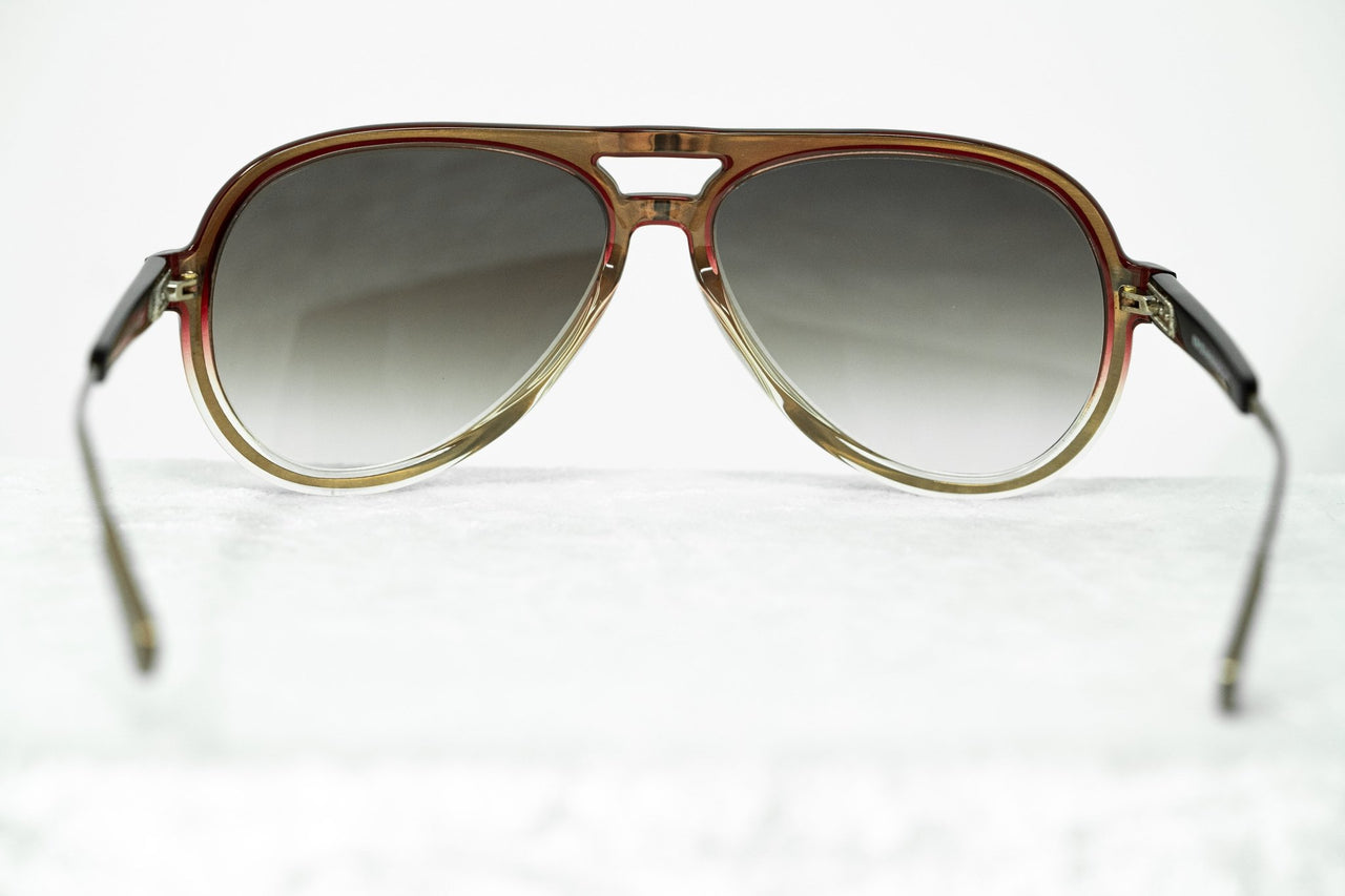 Kris Van Assche Sunglasses Burgundy Clear and Brown Graduated Lenses - KVA78C2SUN - Watches & Crystals