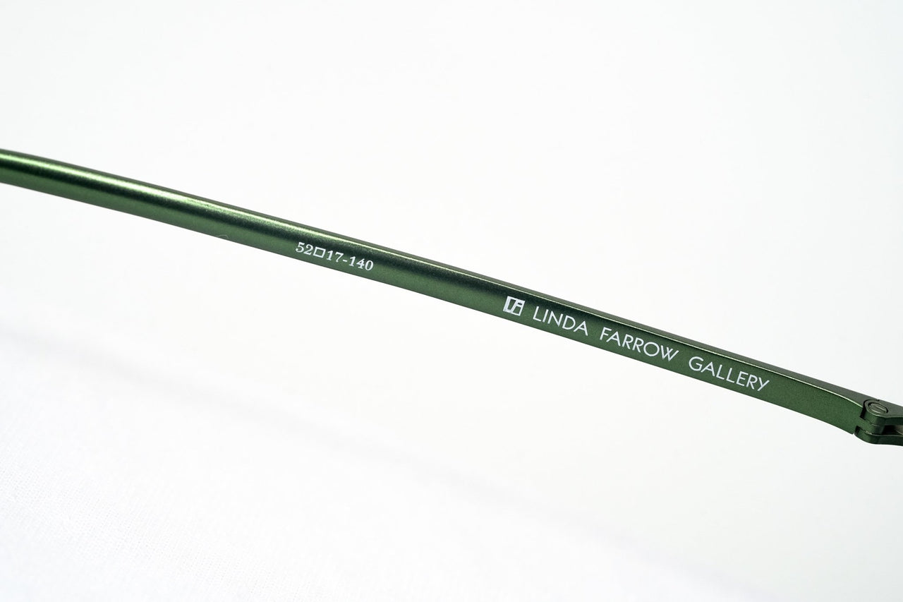Kris Van Assche Sunglasses Oval Green and Gunmetal Grey - Watches & Crystals