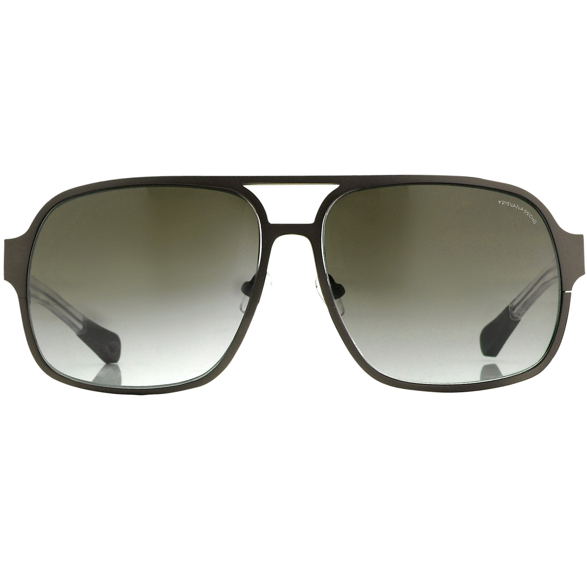 Kris Van Assche Sunglasses Rectangular Brown and Grey - Watches & Crystals