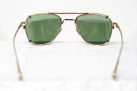 Thumbnail for Kris Van Assche Sunglasses Rectangular Titanium Unixes Light Gold Bronze Clip-On with Green Lenses - KVA92C3SUN - Watches & Crystals