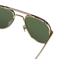 Thumbnail for Kris Van Assche Sunglasses Rectangular Titanium Unixes Light Gold Bronze Clip-On with Green Lenses - KVA92C3SUN - Watches & Crystals