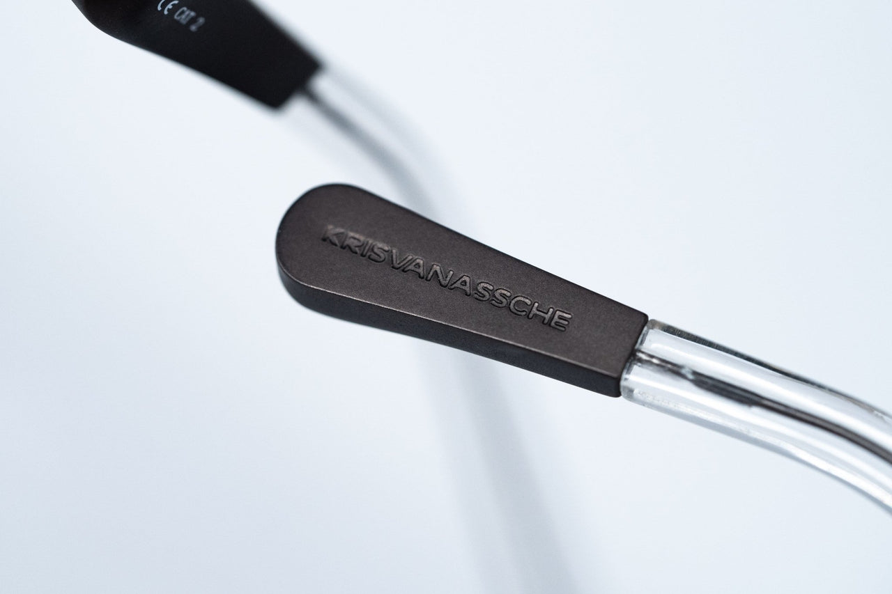 Kris Van Assche Sunglasses Titanium Unixes D-Frame Matte Dark Brown and Green Graduated Lenses - KVA3C3SUN - Watches & Crystals