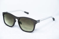 Thumbnail for Kris Van Assche Sunglasses Titanium Unixes D-Frame Matte Dark Brown and Green Graduated Lenses - KVA3C3SUN - Watches & Crystals