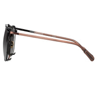 Thumbnail for Kris Van Assche Sunglasses Unisex Oval Brushed Bronze Black Clip-On and Grey Lenses Category 3 - KVA69C1SUN - Watches & Crystals