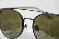 Thumbnail for Kris Van Assche Sunglasses Unisex Oval Brushed Bronze Black Clip-On and Grey Lenses Category 3 - KVA69C1SUN - Watches & Crystals