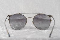Thumbnail for Kris Van Assche Sunglasses Unisex Oval Burnt Silver and Clip-on Grey Graduated Lenses Category 2 - KVA69C2SUN - Watches & Crystals