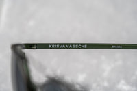 Thumbnail for Kris Van Assche Sunglasses Unisex Oval Green and Flash Mirror Clip-On Lenses Category 3 - KVA69C6SUN - Watches & Crystals