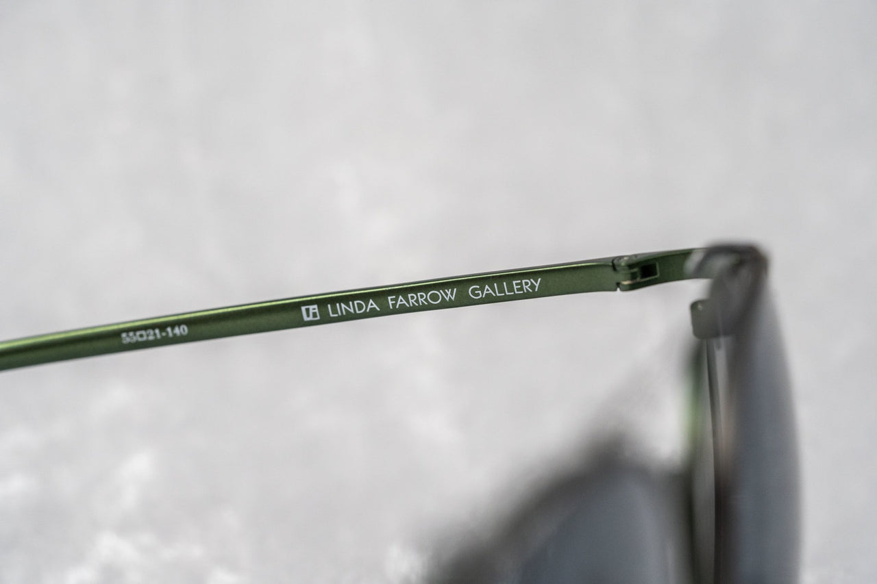 Kris Van Assche Sunglasses Unisex Oval Green and Flash Mirror Clip-On Lenses Category 3 - KVA69C6SUN - Watches & Crystals