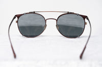 Thumbnail for Kris Van Assche Sunglasses Unisex Oval Matte Burgundy Bronze Clip-On and Grey Lenses Category 3 - KVA69C5SUN - Watches & Crystals