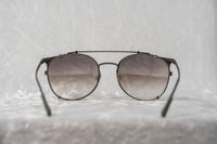Thumbnail for Kris Van Assche Sunglasses Unisex Oval Matte Grey Bronze Clip-On with Grey Graduated Lenses Category 2 - KVA69C3SUN - Watches & Crystals