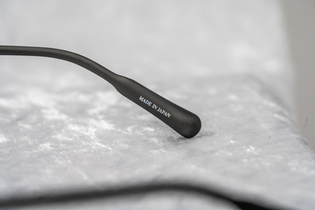 Kris Van Assche Sunglasses Unisex Rectangular Titanium Matte Black Blue Clip-On with Blue Lenses - KVA92C4SUN - Watches & Crystals