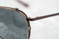 Thumbnail for Kris Van Assche Sunglasses Unisex Red and Bronze with Green Clip-On Lenses Category 3 - KVA81C5SUN - Watches & Crystals