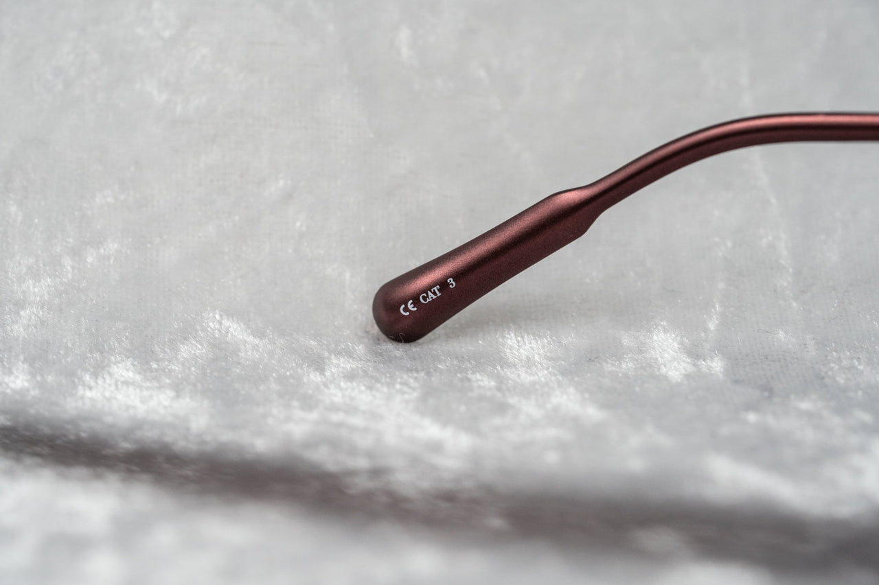 Kris Van Assche Sunglasses Unisex Red and Bronze with Green Clip-On Lenses Category 3 - KVA81C5SUN - Watches & Crystals