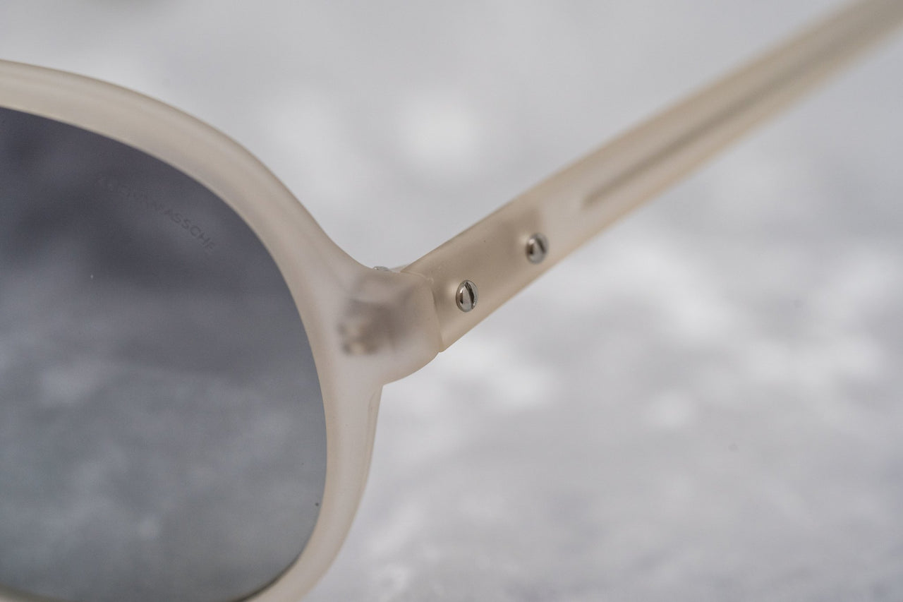 Kris Van Assche Sunglasses Unisex Rubberised Clear with Grey Graduated Lenses Category 2- KVA48C2SUN - Watches & Crystals