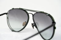 Thumbnail for Kris Van Assche Sunglasses Unisex Titanium Black Green Clip On and Grey Graduated Lenses - KVA81C4SUN - Watches & Crystals