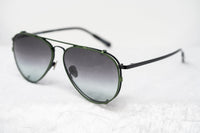 Thumbnail for Kris Van Assche Sunglasses Unisex Titanium Black Green Clip On and Grey Graduated Lenses - KVA81C4SUN - Watches & Crystals