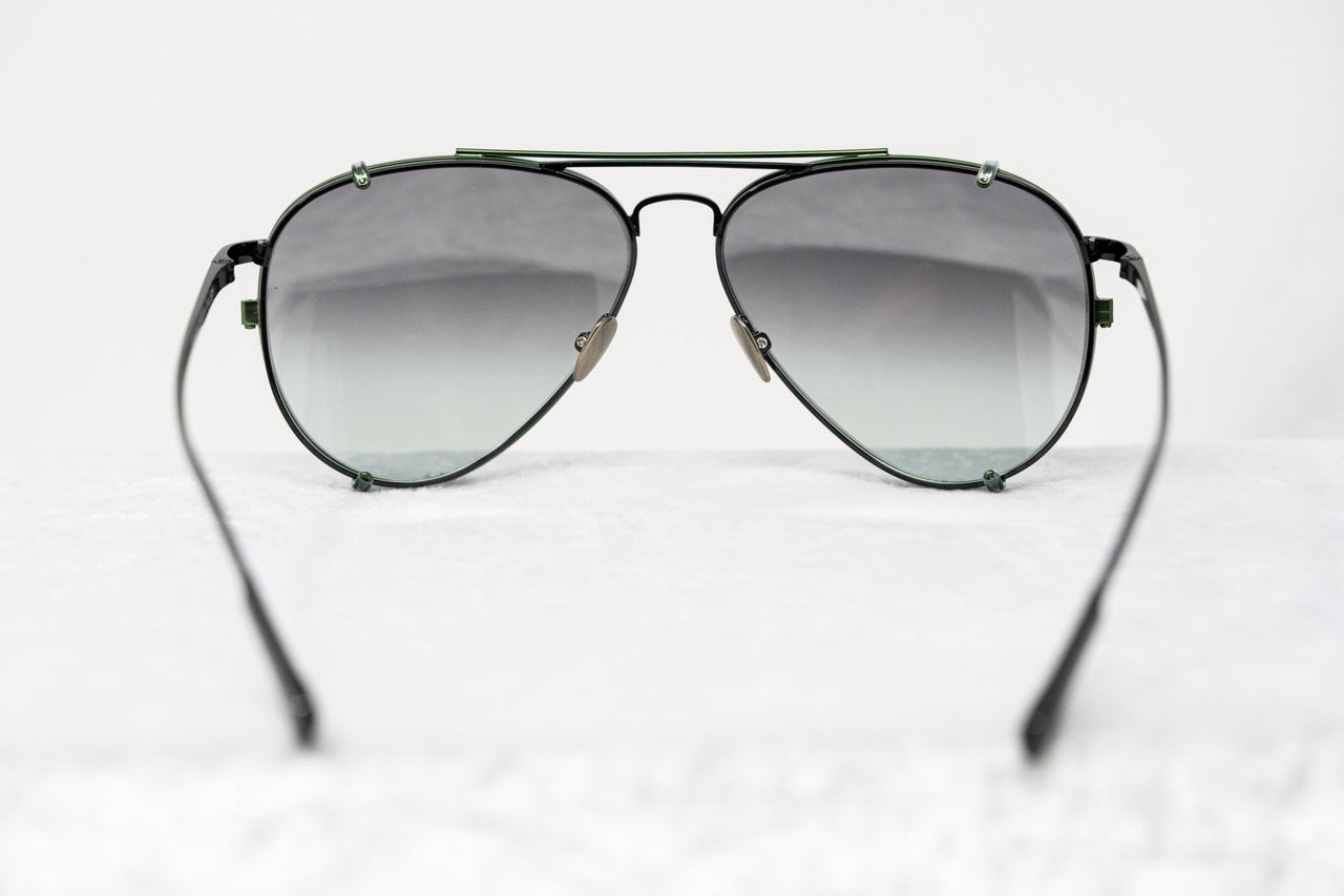 Kris Van Assche Sunglasses Unisex Titanium Black Green Clip On and Grey Graduated Lenses - KVA81C4SUN - Watches & Crystals