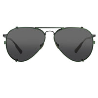 Thumbnail for Kris Van Assche Sunglasses Unisex Titanium Black Green Clip On and Grey Graduated Lenses - KVA81C4SUN - Watches & Crystals