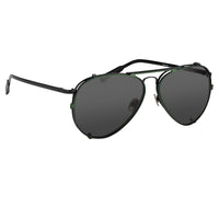 Thumbnail for Kris Van Assche Sunglasses Unisex Titanium Black Green Clip On and Grey Graduated Lenses - KVA81C4SUN - Watches & Crystals
