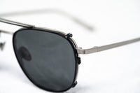 Thumbnail for Kris Van Assche Sunglasses Unisex Titanium Brushed Silver Black Clip-On with Grey Lenses Category 3- KVA92C5SUN - Watches & Crystals
