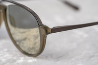 Thumbnail for Kris Van Assche Sunglasses Unisex Titanium Khaki Matte Grey and Gold Mirror Lenses Category 3 - KVA84C6SUN - Watches & Crystals