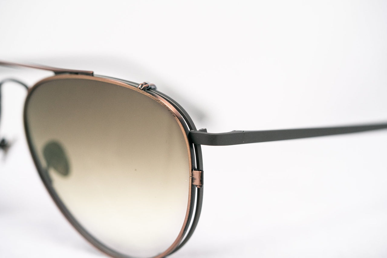 Kris Van Assche Sunglasses Unisex Titanium Matte Grey Bronze Clip-On and Graduated Brown Lenses - KVA81C3SUN - Watches & Crystals