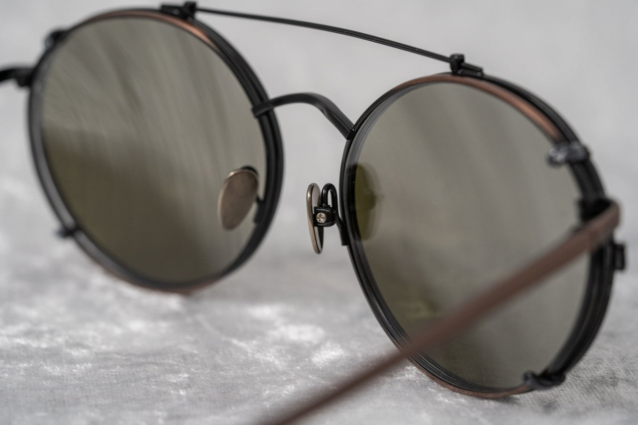 Kris Van Assche Sunglasses Unisex Titanium Oval Bronze Black Clip-On and Grey Lenses - KVA70C1SUN - Watches & Crystals