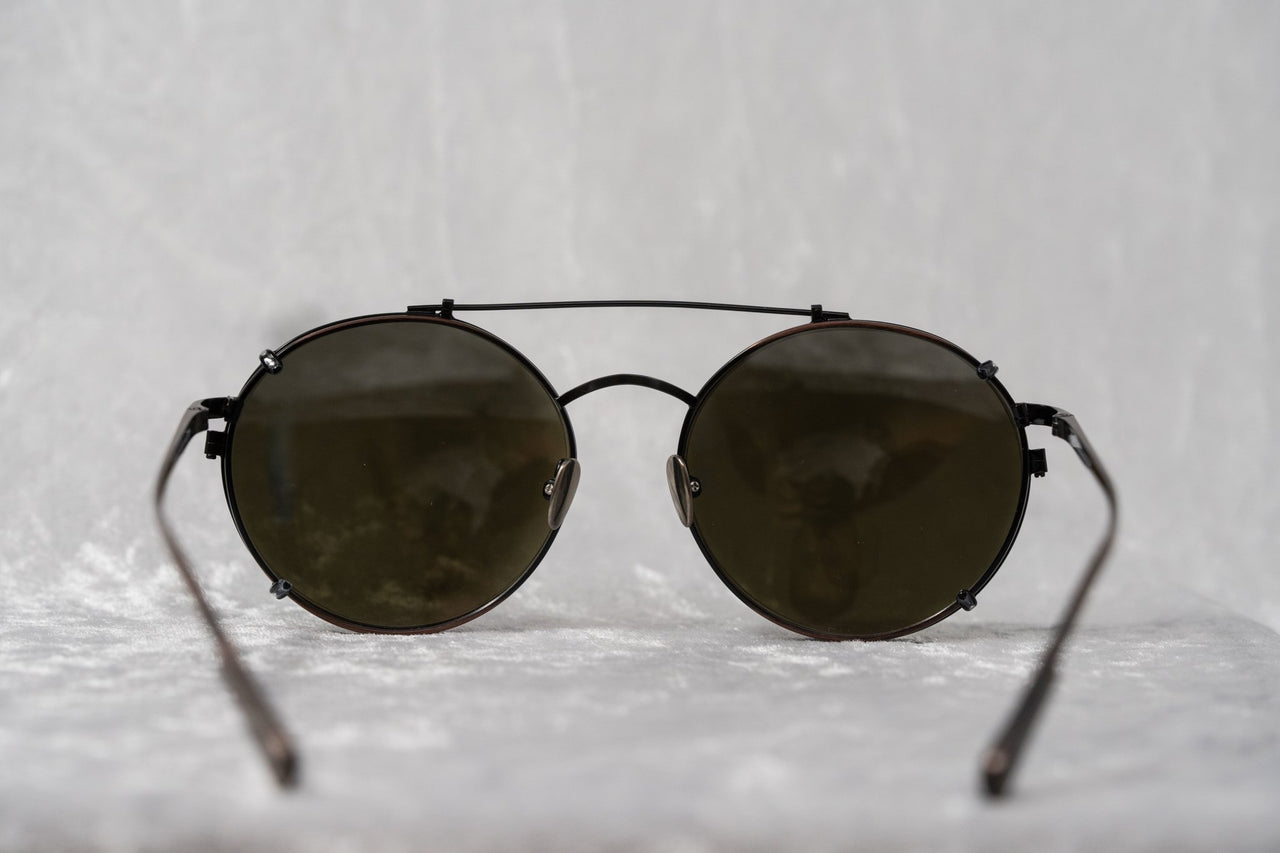 Kris Van Assche Sunglasses Unisex Titanium Oval Bronze Black Clip-On and Grey Lenses - KVA70C1SUN - Watches & Crystals