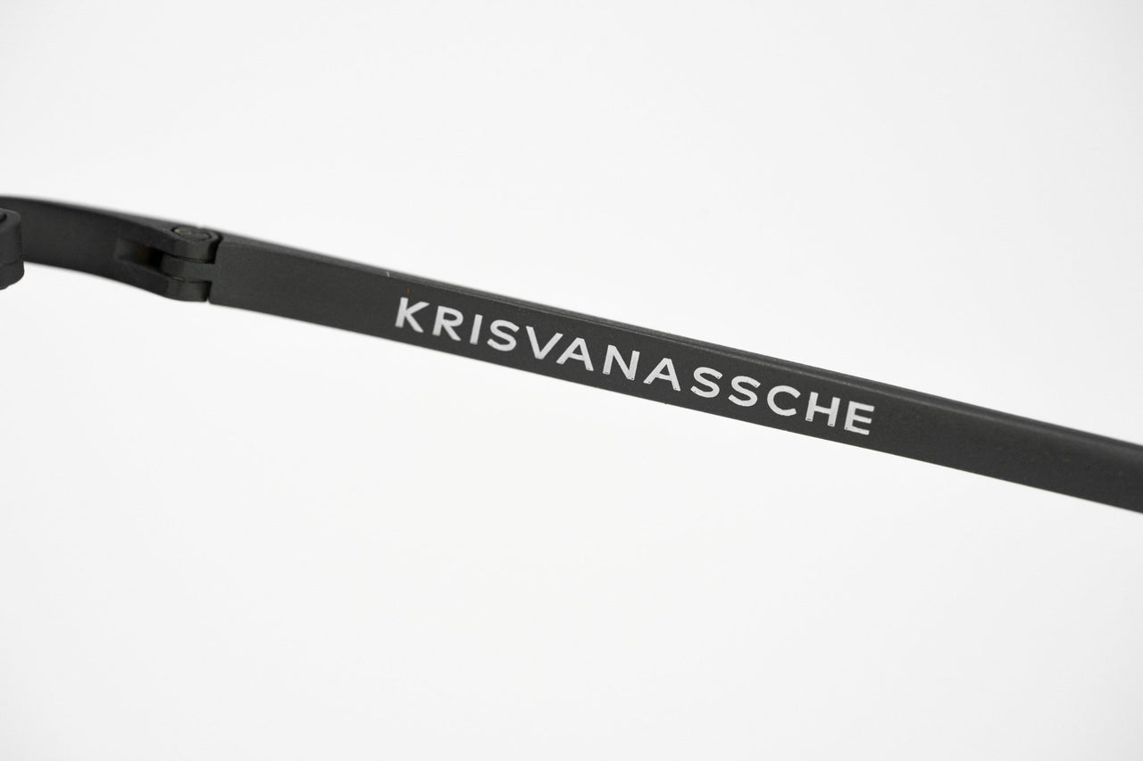 Kris Van Assche Sunglasses Unisex Titanium Oval Matte Grey Bronze Clip-On and Brown Graduated Lenses - KVA71C3SUN - Watches & Crystals