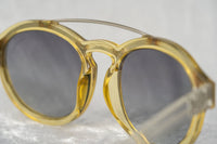 Thumbnail for Kris Van Assche Sunglasses Unisex with Double Bridge Oval Translucent Yellow and Grey Graduated Lenses - KVA11C4SUN - Watches & Crystals