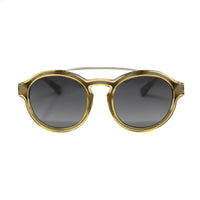 Thumbnail for Kris Van Assche Sunglasses Unisex with Double Bridge Oval Translucent Yellow and Grey Graduated Lenses - KVA11C4SUN - Watches & Crystals
