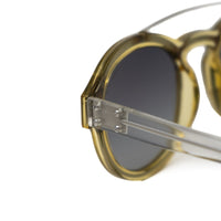 Thumbnail for Kris Van Assche Sunglasses Unisex with Double Bridge Oval Translucent Yellow and Grey Graduated Lenses - KVA11C4SUN - Watches & Crystals