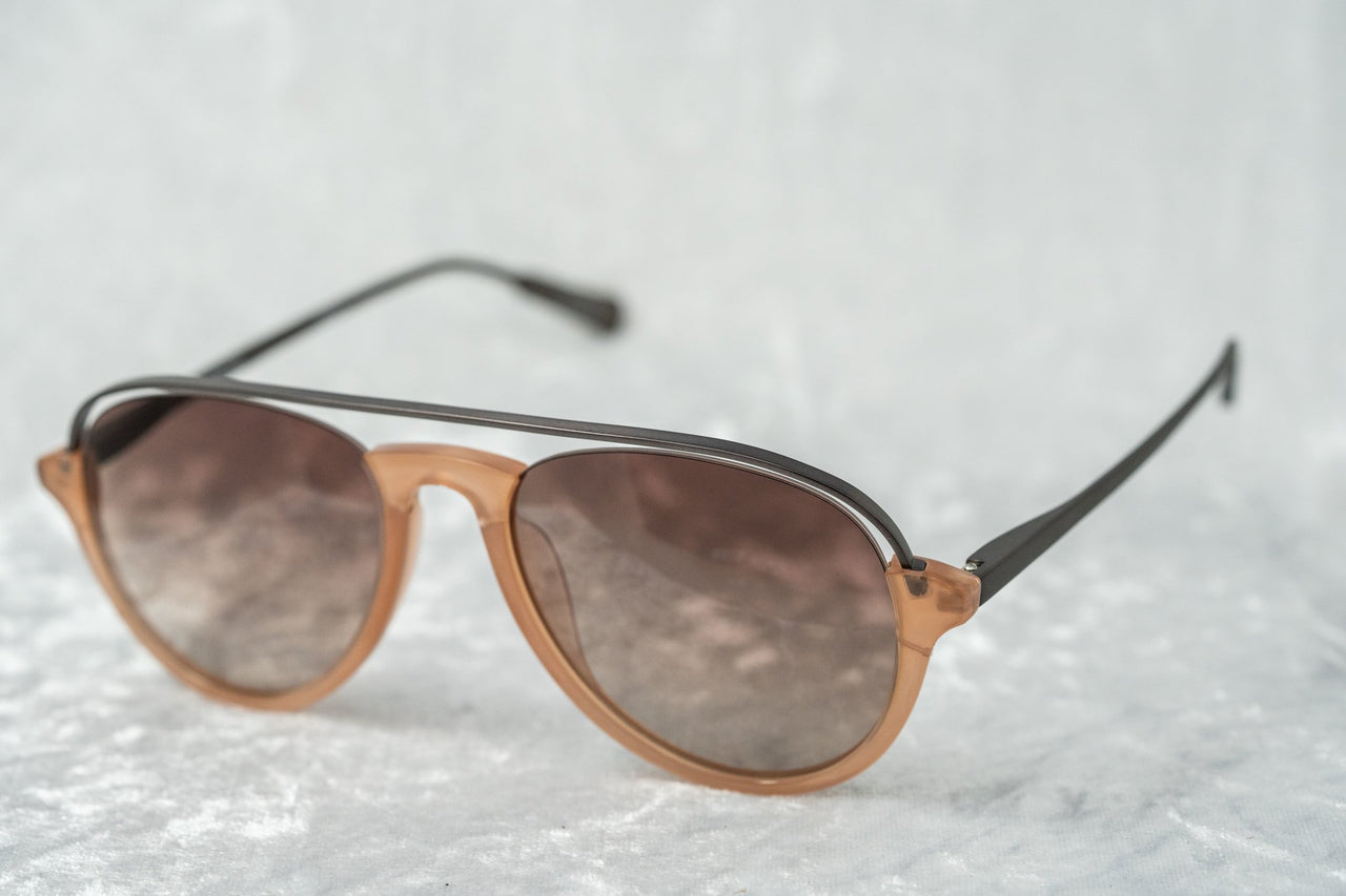 Kris Van Assche Sunglasses Unisex with Titanium Orange Black and Brown Graduated Lenses Category 3 - KVA84C3SUN - Watches & Crystals