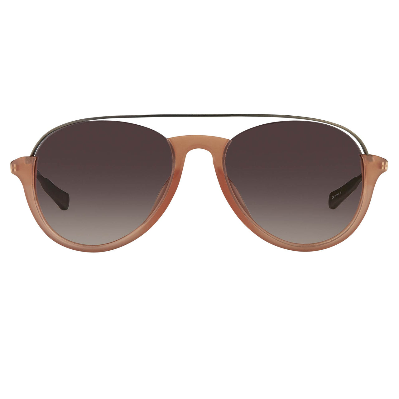 Kris Van Assche Sunglasses Unisex with Titanium Orange Black and Brown Graduated Lenses Category 3 - KVA84C3SUN - Watches & Crystals