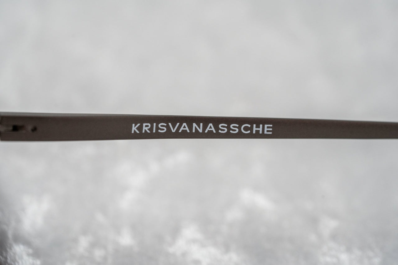 Kris Van Assche Sunglasses Unisex with Titanium Orange Black and Brown Graduated Lenses Category 3 - KVA84C3SUN - Watches & Crystals