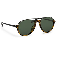 Thumbnail for Kris Van Assche Sunglasses Unisex with Titanium Tortoise Shell Black and Green Lenses Category 2 - KVA84C2SUN - Watches & Crystals