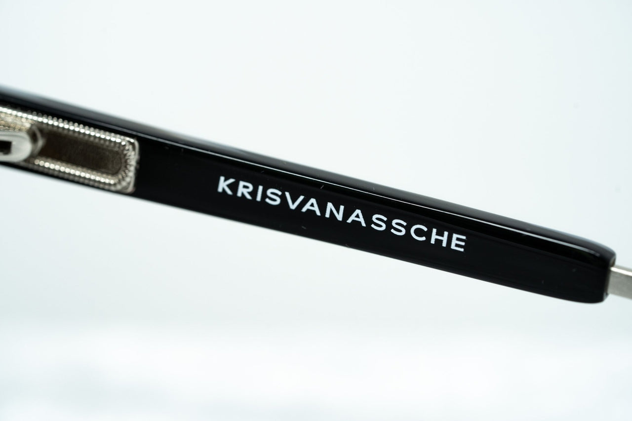 Kris Van Assche Sunglasses with D-Frame Black Tortoiseshell Silver and Orange Mirror Lenses Category 3 - KVA66C5SUN - Watches & Crystals