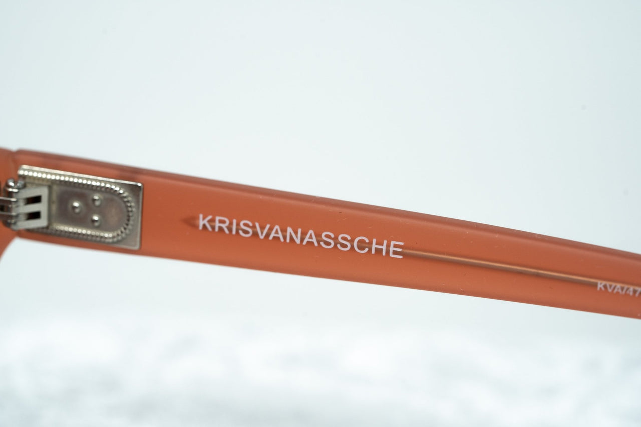 Kris Van Assche Sunglasses with D-frame Rubberised Orange and Grey Lenses - KVA47C4SUN - Watches & Crystals
