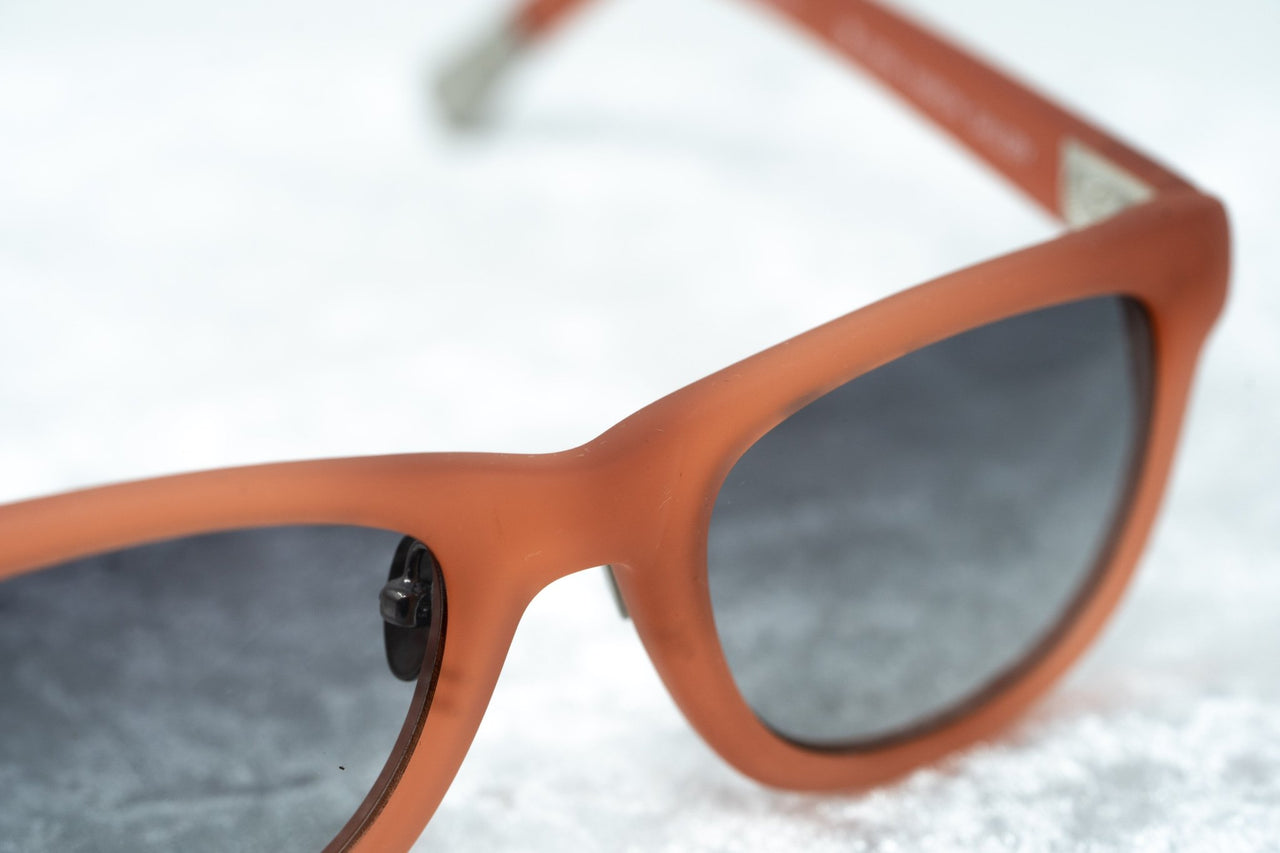 Kris Van Assche Sunglasses with D-frame Rubberised Orange and Grey Lenses - KVA47C4SUN - Watches & Crystals